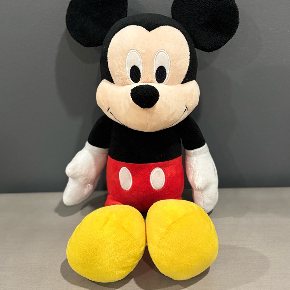 Disney Mickey Mouse Plush - Black, Red, Yellow